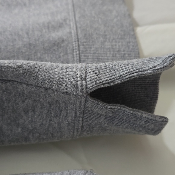 Calvin Klein Performance Womens Petite Large Light Gray Crop Sweatshirt - Picture 5 of 6